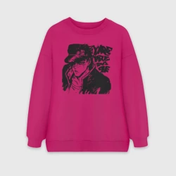 Женский свитшот oversize без начеса хлопок JoJo