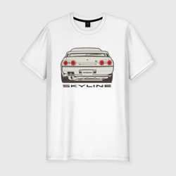 Мужская футболка хлопок Slim Nissan Skyline R32
