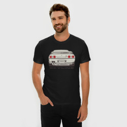 Мужская футболка хлопок Slim Nissan Skyline R32 - фото 2