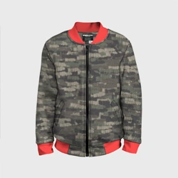 Детский бомбер 3D Именной камуфляж. Игорь