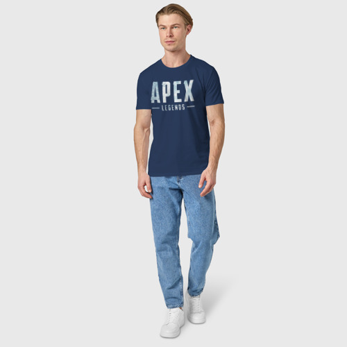 Мужская футболка хлопок Snow Apex, цвет темно-синий - фото 5