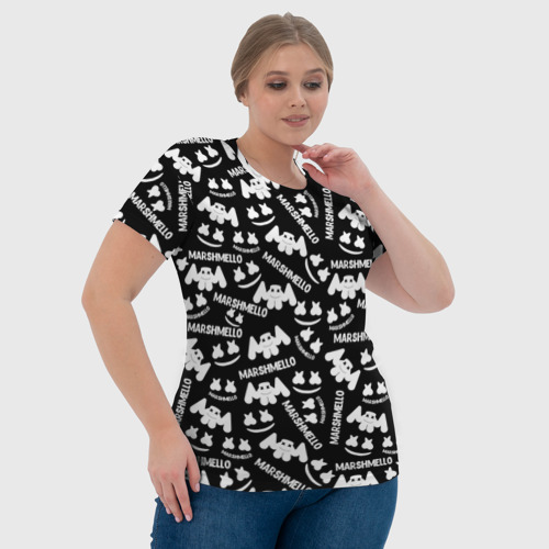 Женская футболка 3D Marshmello, цвет 3D печать - фото 6