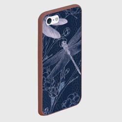 Чехол для iPhone 5/5S матовый Стрекоза - фото 2