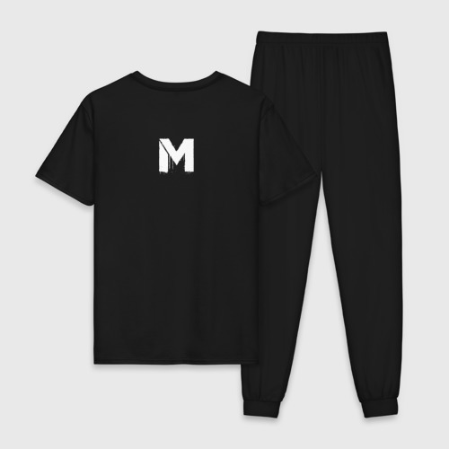 Мужская пижама хлопок METRO EXODUS (НА СПИНЕ), цвет черный - фото 2