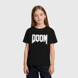 Детская футболка хлопок Doom Дум лого - фото 2