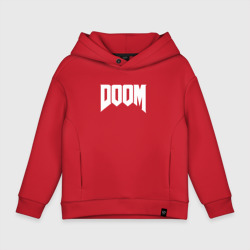 Детское худи Oversize хлопок Doom Дум лого