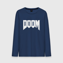 Мужской лонгслив хлопок Doom Дум лого