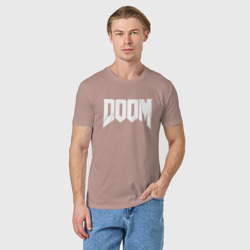 Мужская футболка хлопок Doom Дум лого - фото 2