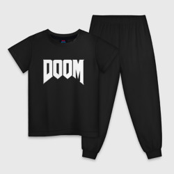 Детская пижама хлопок Doom Дум лого