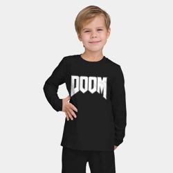 Детская пижама с лонгсливом хлопок Doom Дум лого - фото 2