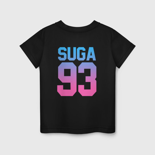 Детская футболка хлопок BTS SUGA, цвет черный - фото 2