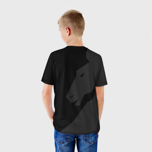Детская футболка 3D с принтом TEAM LIQUID, вид сзади #2