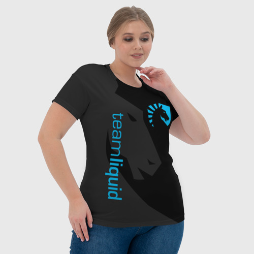 Женская футболка 3D Team liquid Тим ликвид, цвет 3D печать - фото 6