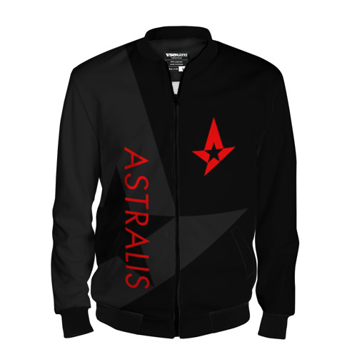 Мужской бомбер 3D Astralis Астралис, цвет черный