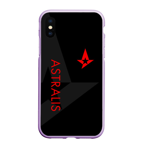 Чехол для iPhone XS Max матовый Astralis Астралис, цвет сиреневый