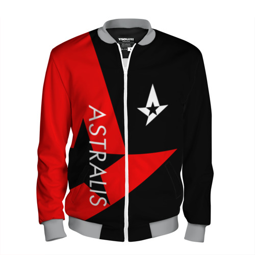 Мужской бомбер 3D Astralis, цвет меланж