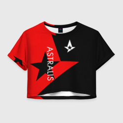 Женская футболка Crop-top 3D Astralis