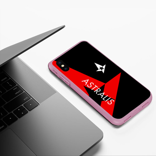 Чехол для iPhone XS Max матовый Astralis, цвет розовый - фото 5