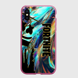 Чехол для iPhone XS Max матовый Fortnite & Marshmello