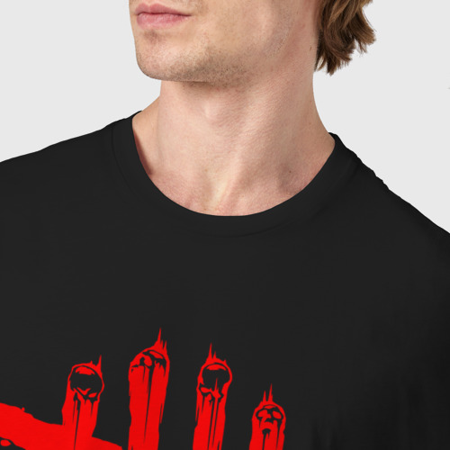Мужская футболка хлопок Dead by Daylight, цвет черный - фото 6