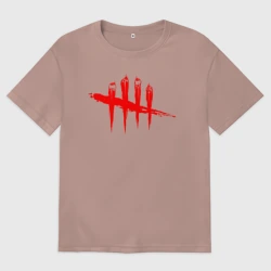 Женская футболка хлопок Oversize Dead by Daylight