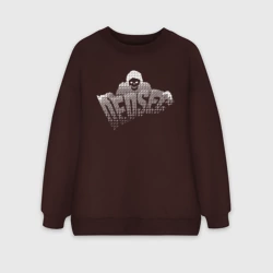 Женский свитшот oversize без начеса хлопок Ded Sec