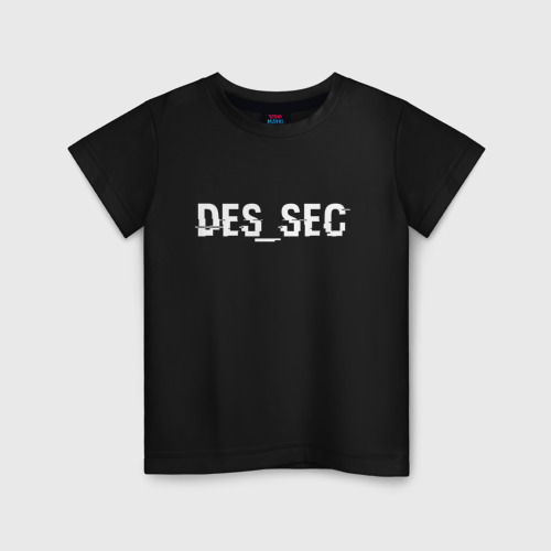 Детская футболка хлопок DED SEC, цвет черный