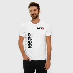 Мужская футболка хлопок Slim Mass Effect - фото 2