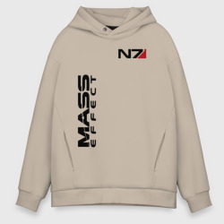 Мужское худи Oversize хлопок Mass Effect