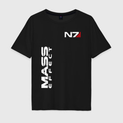 Мужская футболка хлопок Oversize Mass Effect N7 Масс эффект Н7