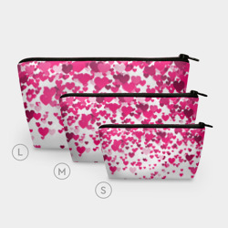 Косметичка 3D Сердца розовые падают - фото 2