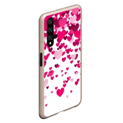 Чехол для Honor 20 Сердца розовые падают - фото 2