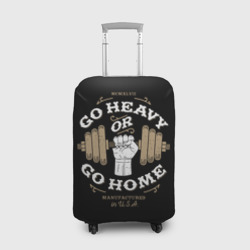 Чехол для чемодана 3D Go heavy or go home
