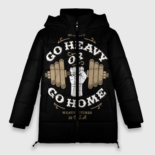 Женская зимняя куртка Oversize Go heavy or go home, цвет черный