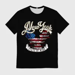 Мужская футболка 3D New York - state of mind
