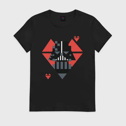 Женская футболка хлопок Darth Vader love Фото 01 Женская футболка хлопок Darth Vader love Фото 01