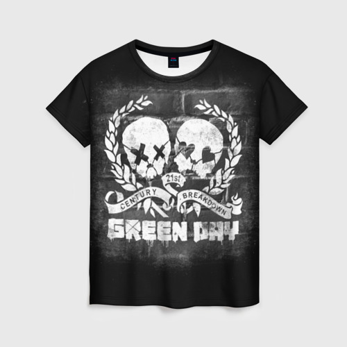 Женская футболка 3D Green Day