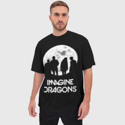 Футболка с принтом Imagine Dragons для ребенка, вид на модели спереди №2. Цвет основы: белый