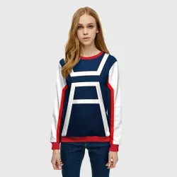 Женский свитшот 3D Моя геройская академия - костюм - фото 2