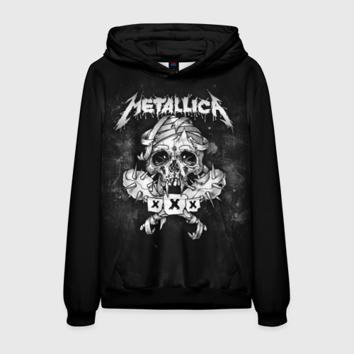 Мужская толстовка 3D Metallica, цвет черный