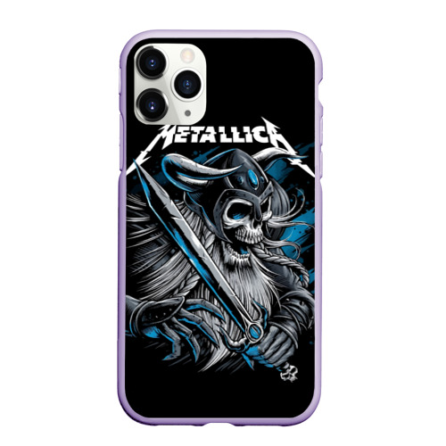 Чехол для iPhone 11 Pro матовый с принтом Metallica, вид спереди #2