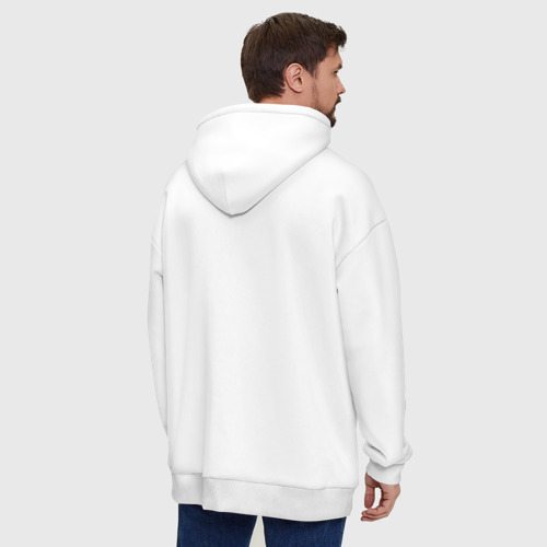 Худи SuperOversize хлопок Berserk logo white, цвет белый - фото 7