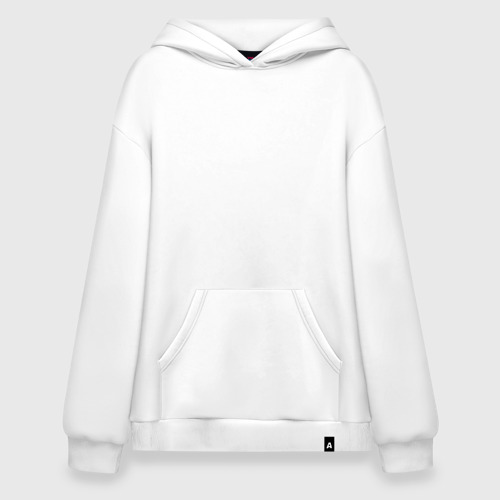 Худи SuperOversize хлопок Berserk logo white, цвет белый