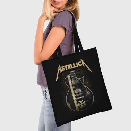 Шоппер 3D с принтом Metallica, фото на моделе #1