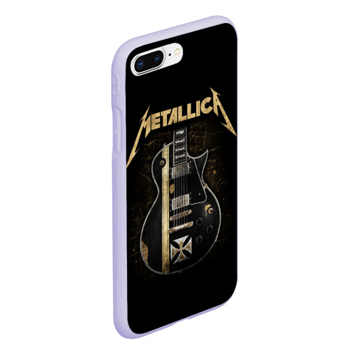 Чехол для iPhone 7Plus/8 Plus матовый Metallica, цвет светло-сиреневый - фото 3
