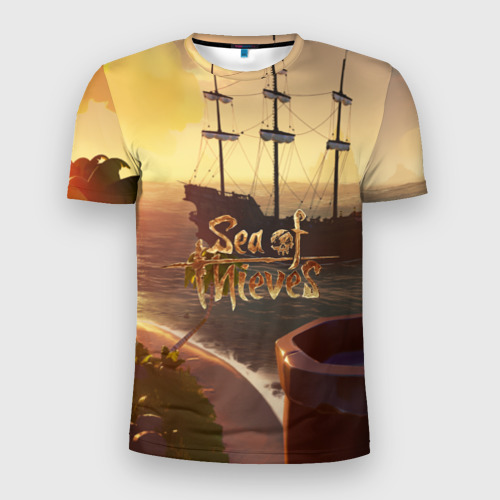 Мужская футболка 3D Slim с принтом Sea of Thieves, вид спереди #2