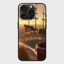 Чехол силиконовый для Apple iPhone 15 Pro матовый Sea of Thieves