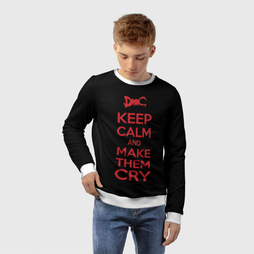 Детский свитшот 3D Keep Calm and Make Them Cry - фото 3