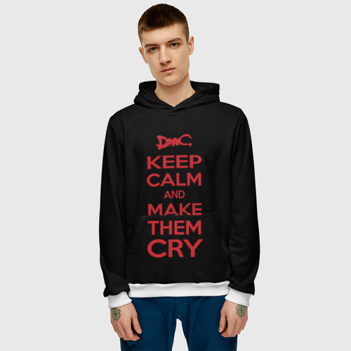 Мужская толстовка 3D Keep Calm and Make Them Cry - фото 3