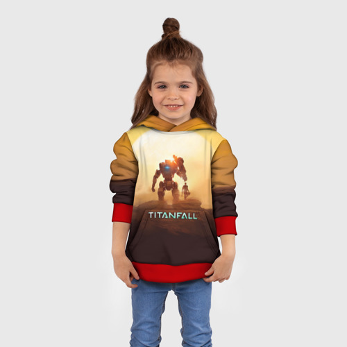 Детская толстовка 3D Titanfall, цвет красный - фото 4